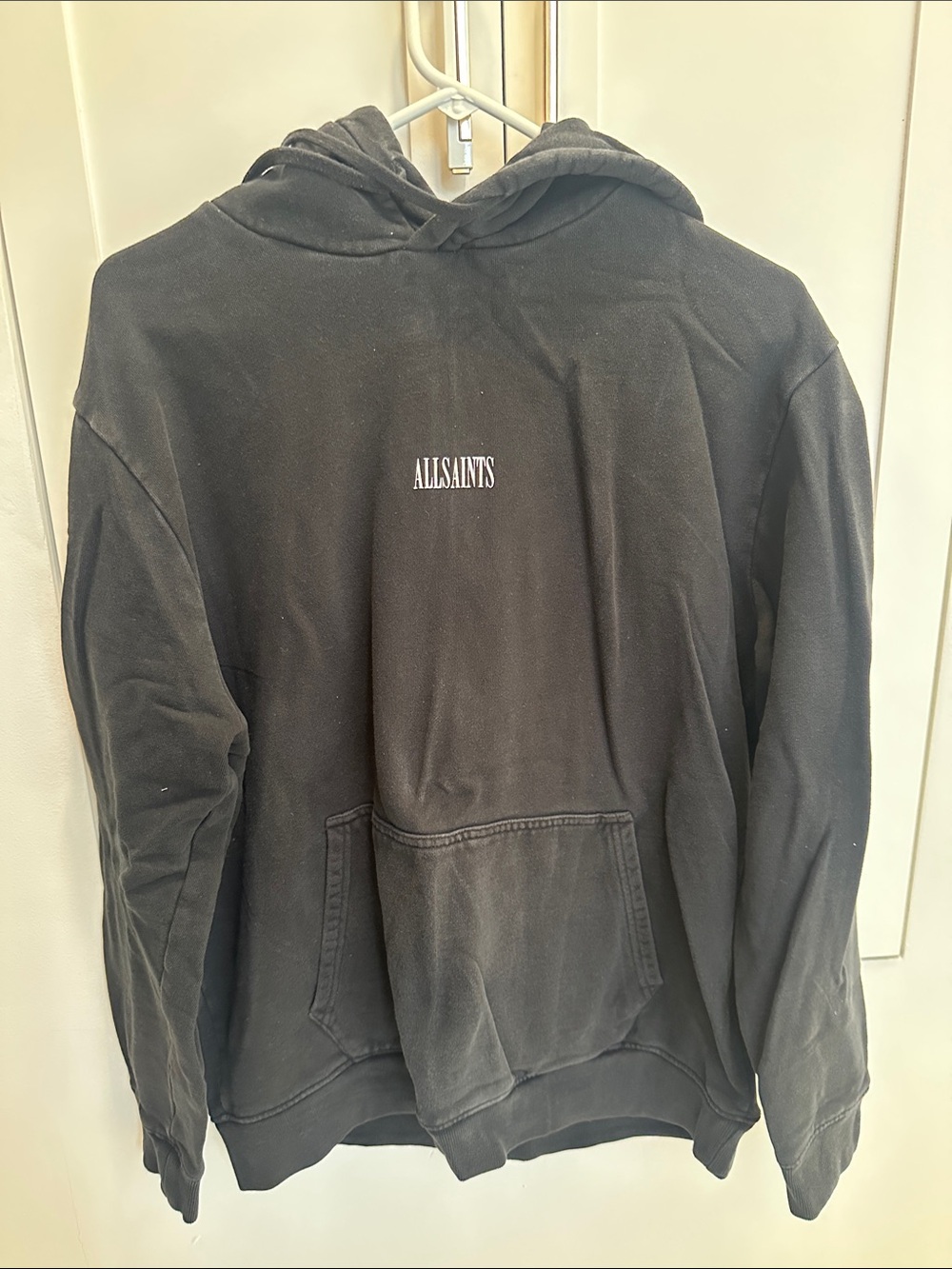 AllSaints Black Logo Hoodie